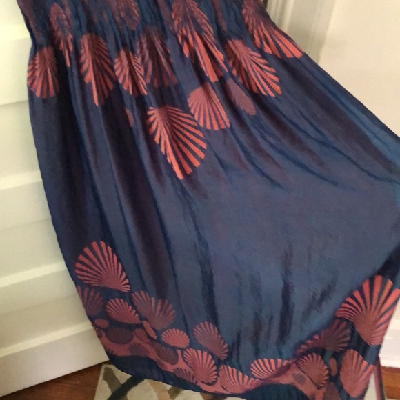 Lapis Shell Pattern Maxi Dress Straps or Strapless - Picture 5 of 7